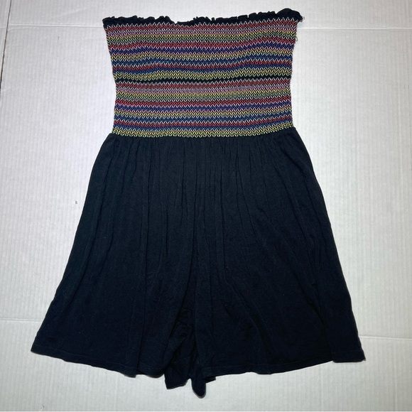 Forever 21 Multicolored Striped Knit Strapless Romper - Picture 2 of 9